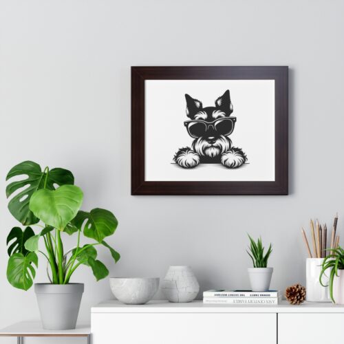 Framed Sunglasses & Schnauzer
