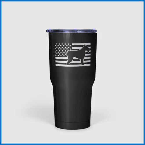 Schnauzer flag Horizontal