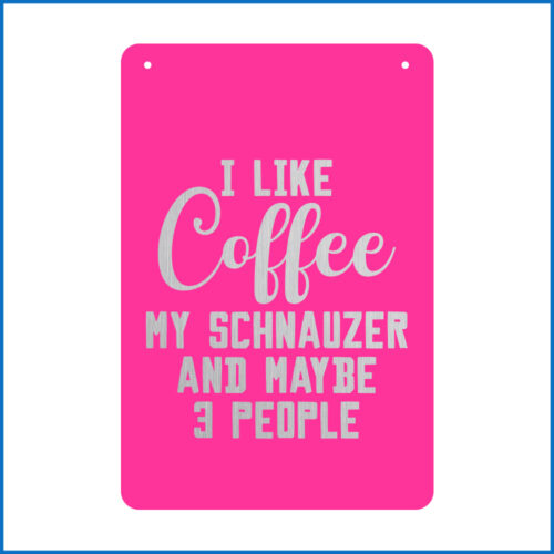 Schnauzer and Coffee Sign