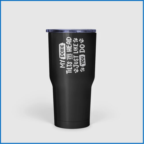 Dachshund Tilts Head Tumbler